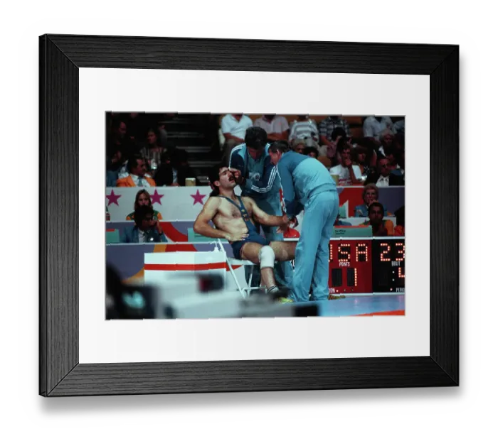 Framed Print : 1984 Summer Olympics - Wrestling - Men's Freestyle 74kg Framed Print : 1984 Summer Olympics - Wrestling - Men's Freestyle 74kg