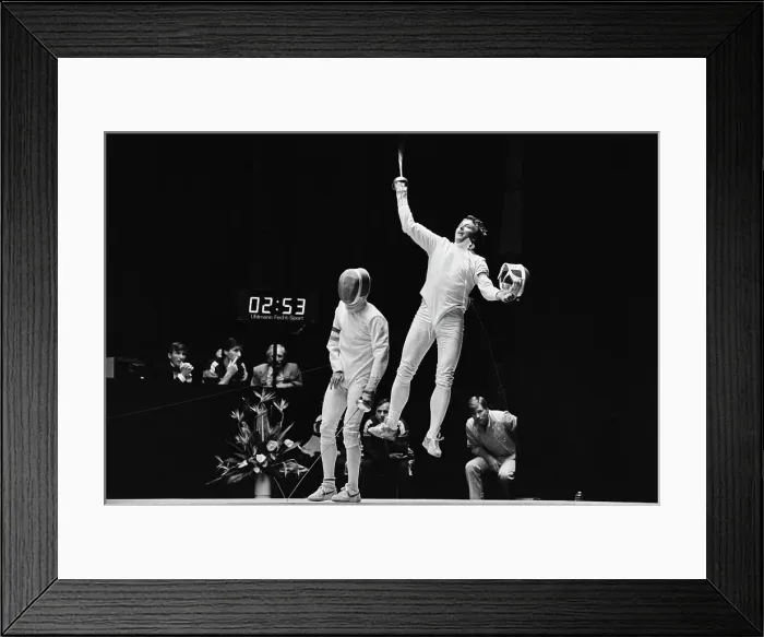 Framed Print : 1984 Summer Olympics - Fencing Framed Print : 1984 Summer Olympics - Fencing