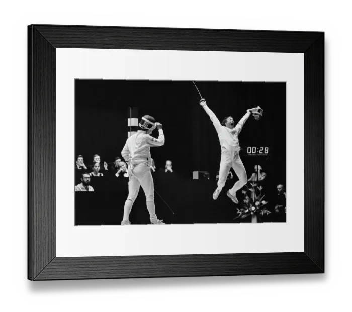 Framed Print : 1984 Summer Olympics - Fencing - Team Épée Framed Print : 1984 Summer Olympics - Fencing - Team Épée