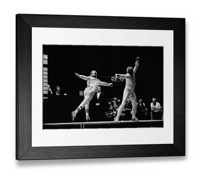 Framed Print : 1984 Summer Olympics - Fencing Framed Print : 1984 Summer Olympics - Fencing