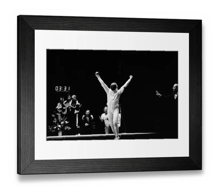 Framed Print : 1984 Summer Olympics - Fencing Framed Print : 1984 Summer Olympics - Fencing