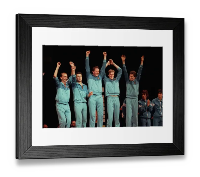 Framed Print : 1984 Summer Olympics - Fencing - Team Épée Framed Print : 1984 Summer Olympics - Fencing - Team Épée