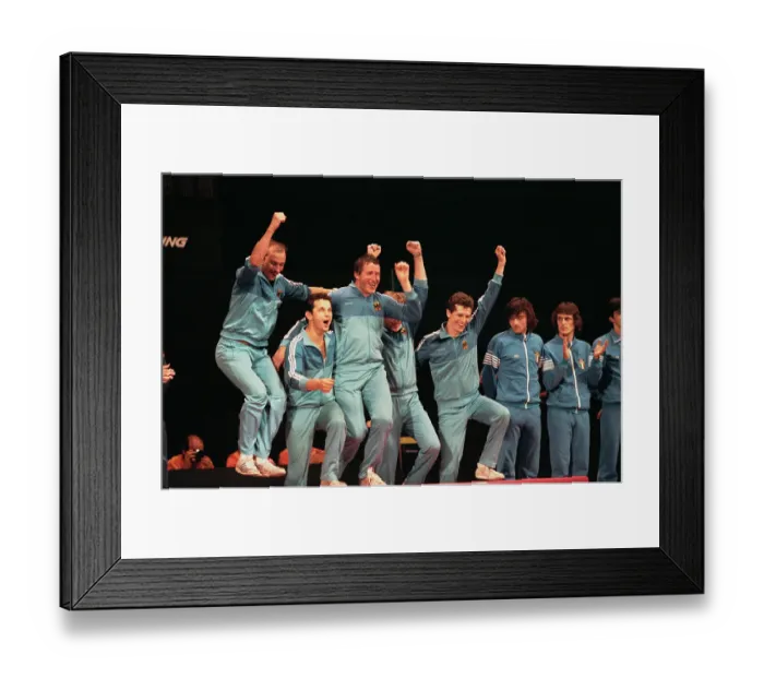 Framed Print : 1984 Summer Olympics - Fencing - Team Épée Framed Print : 1984 Summer Olympics - Fencing - Team Épée
