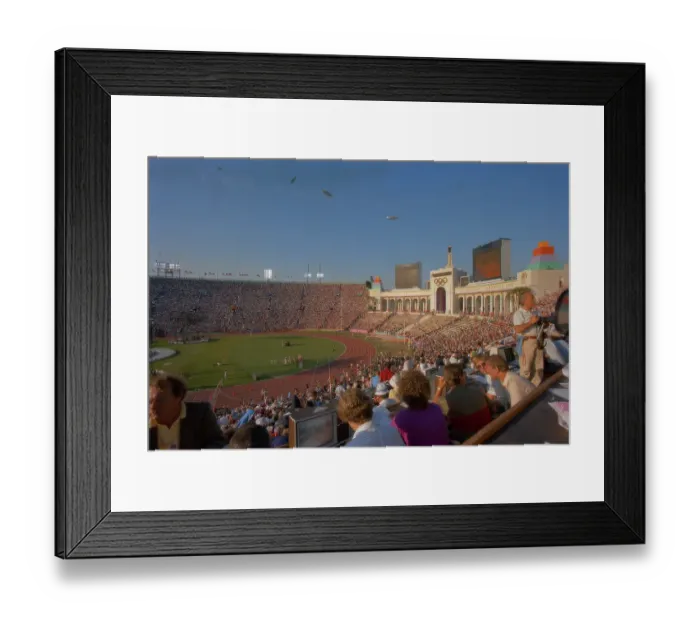 Framed Print : 1984 Summer Olympics - Los Angeles Memorial Coliseum Framed Print : 1984 Summer Olympics - Los Angeles Memorial Coliseum