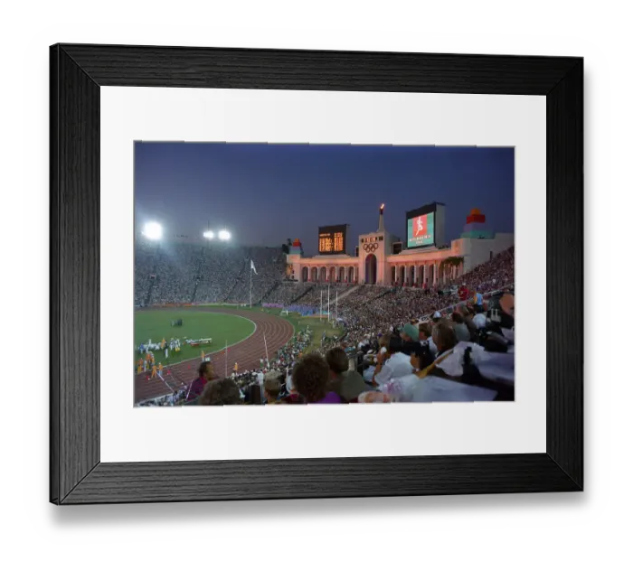 Framed Print : 1984 Summer Olympics - Los Angeles Memorial Coliseum Framed Print : 1984 Summer Olympics - Los Angeles Memorial Coliseum