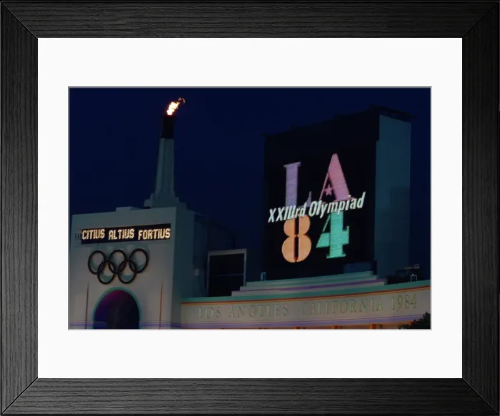 Framed Print : 1984 Summer Olympics - Los Angeles Memorial Coliseum Framed Print : 1984 Summer Olympics - Los Angeles Memorial Coliseum
