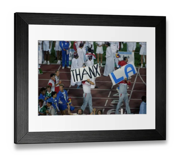 Framed Print : 1984 Summer Olympics - Closing Ceremony Framed Print : 1984 Summer Olympics - Closing Ceremony