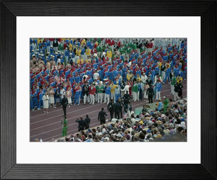 Framed Print : 1984 Summer Olympics - Closing Ceremony Framed Print : 1984 Summer Olympics - Closing Ceremony