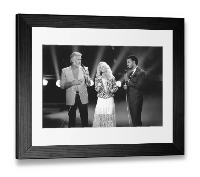 Framed Print : Kenny Rogers, James Ingram and Kim Carnes Performing What About Me on Solid Gold Framed Print : Kenny Rogers, James Ingram and Kim Carnes Performing What About Me on Solid Gold