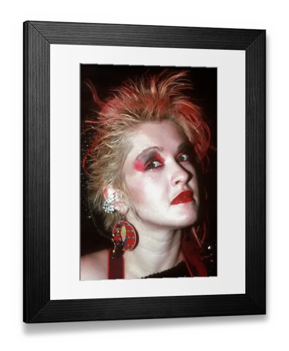 Framed Print : Photo of Cyndi Lauper Framed Print : Photo of Cyndi Lauper