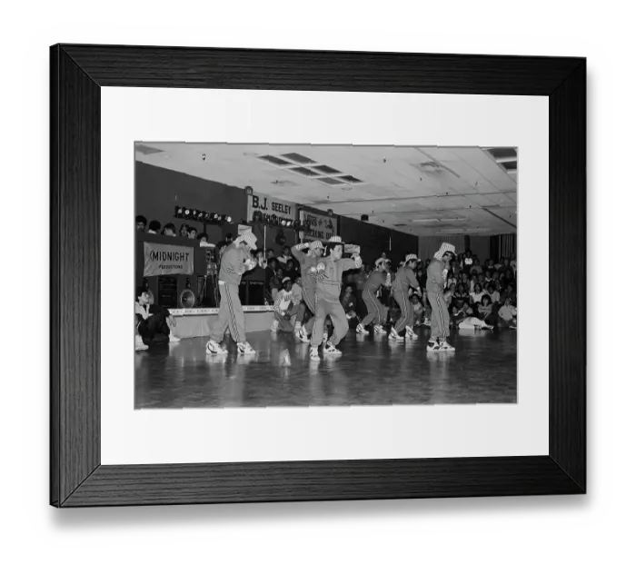 Framed Print : Breakdancing Contest, Buena Park Hotel, Buena Park, California Framed Print : Breakdancing Contest, Buena Park Hotel, Buena Park, California