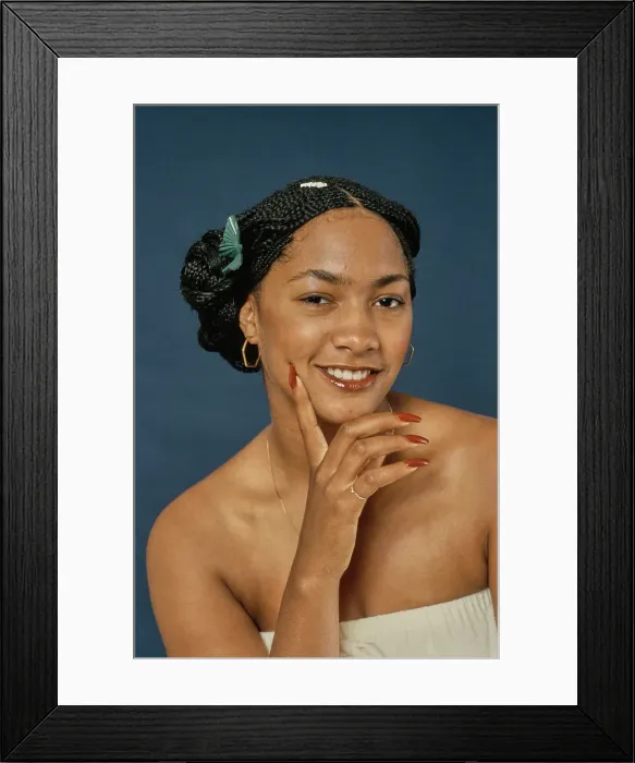 Framed Print : Afro Hair Portrait Session Framed Print : Afro Hair Portrait Session