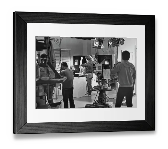 Framed Print : Filming Search For Tomorrow Framed Print : Filming Search For Tomorrow