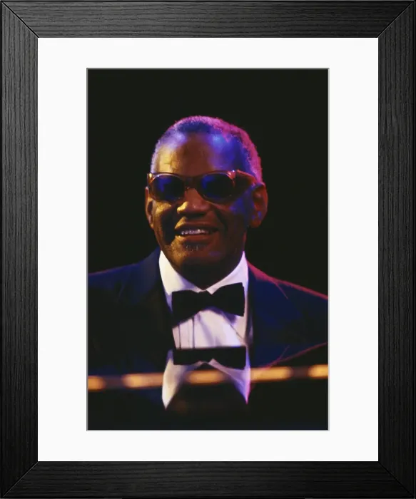 Framed Print : Ray Charles Performing Framed Print : Ray Charles Performing