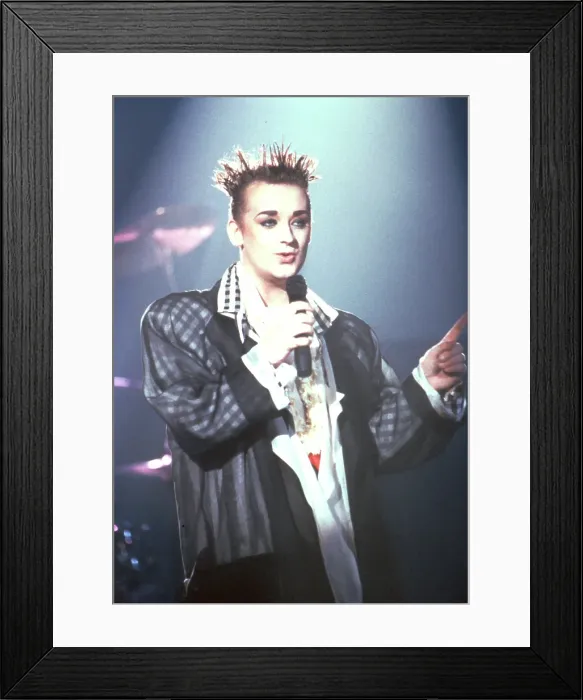 Framed Print : Photo of Boy George Framed Print : Photo of Boy George