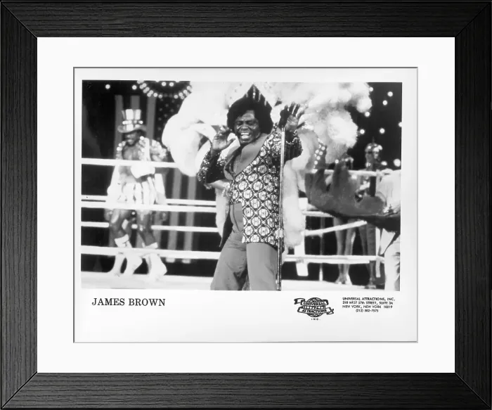 Framed Print : James Brown Sings Living In America Framed Print : James Brown Sings Living In America