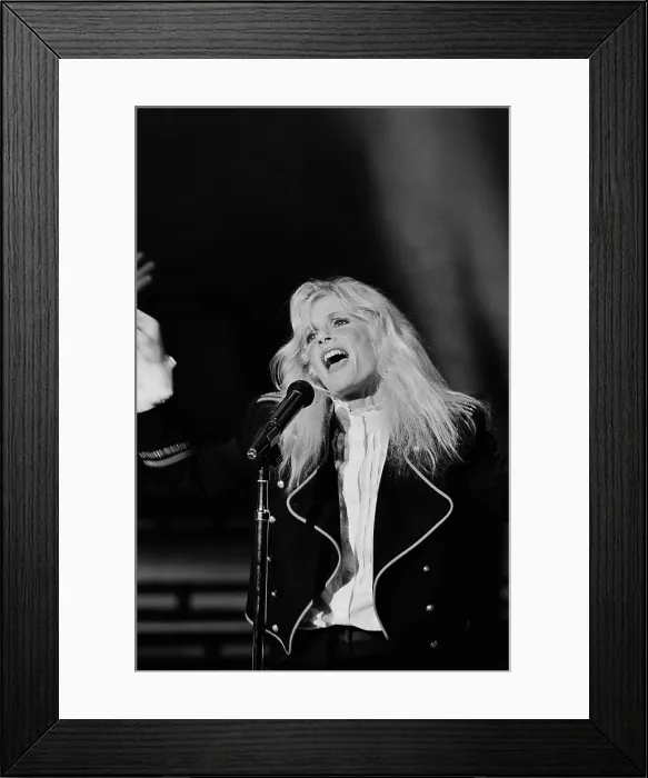 Framed Print : Kim Carnes Plays American Bandstand