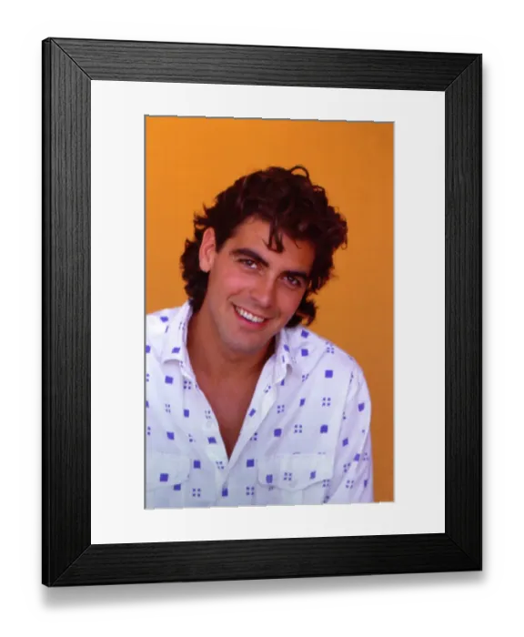 Framed Print : George Clooney Portrait Session In LA