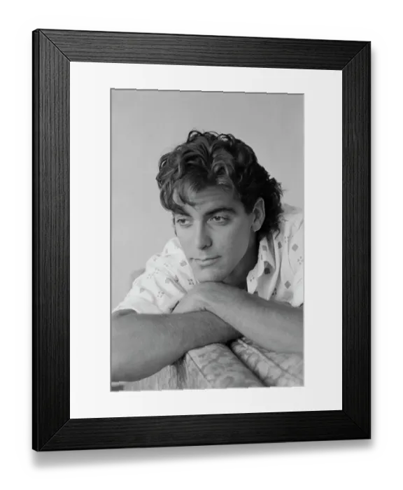 Framed Print : George Clooney, American Actor Framed Print : George Clooney, American Actor