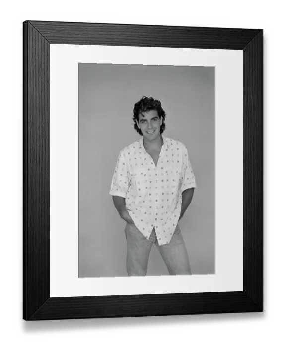 Framed Print : George Clooney, American Actor Framed Print : George Clooney, American Actor