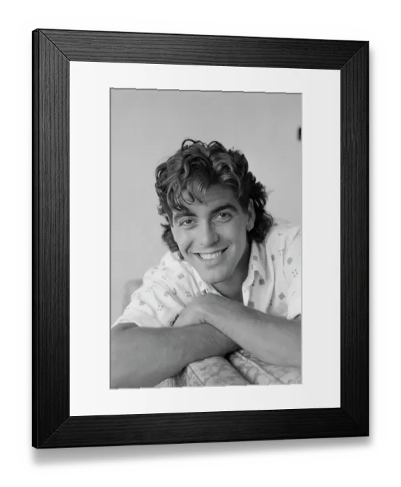 Framed Print : George Clooney, American Actor