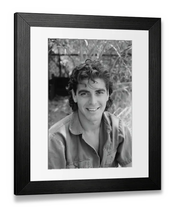 Framed Print : George Clooney, American Actor Framed Print : George Clooney, American Actor