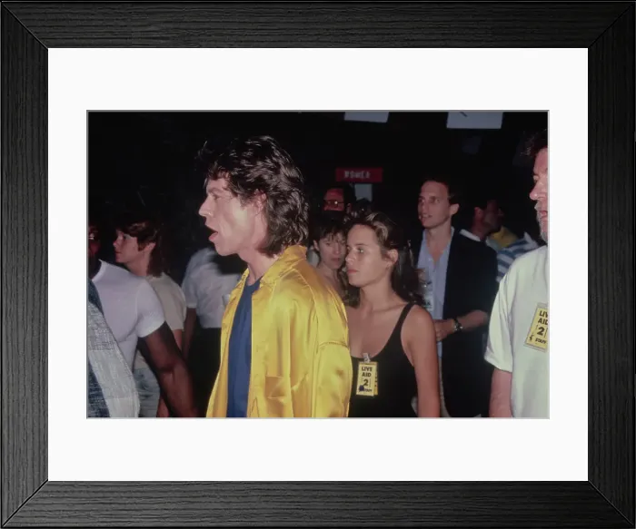 Framed Print : Mick Jagger At The Live Aid Concert Framed Print : Mick Jagger At The Live Aid Concert