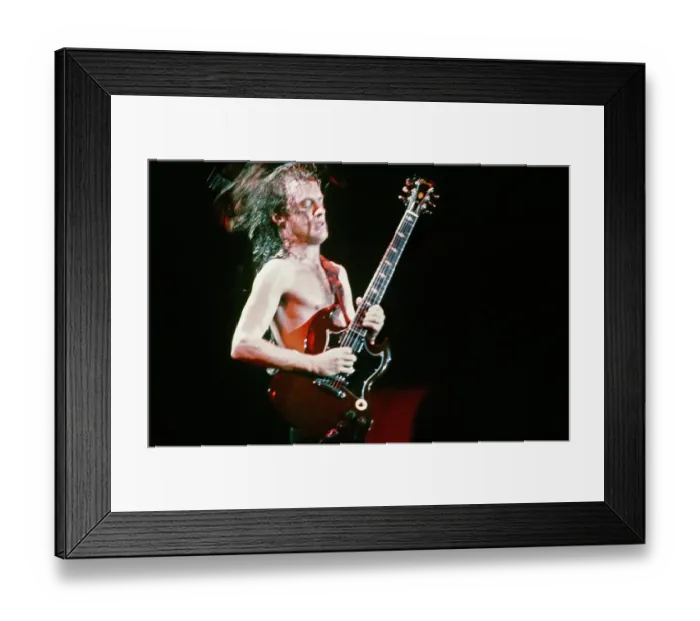 Framed Print : Angus Young Of AC / DC