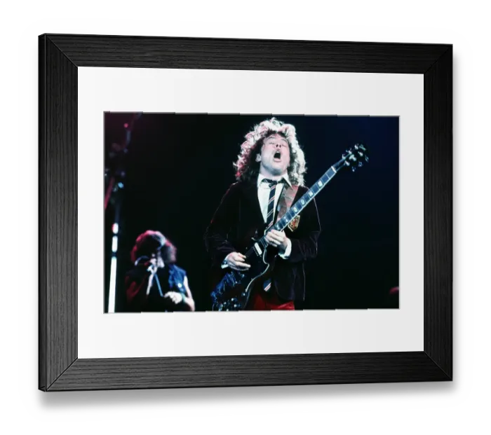 Framed Print : Angus Young Of AC / DC Framed Print : Angus Young Of AC / DC