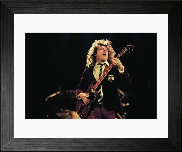 Framed Print : Angus Young Of AC / DC Framed Print : Angus Young Of AC / DC