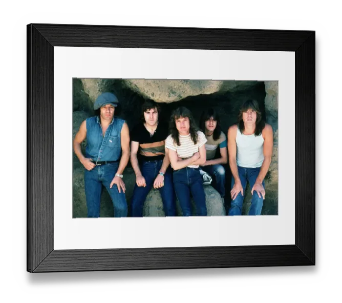 Framed Print : AC / DC Photo Shoot