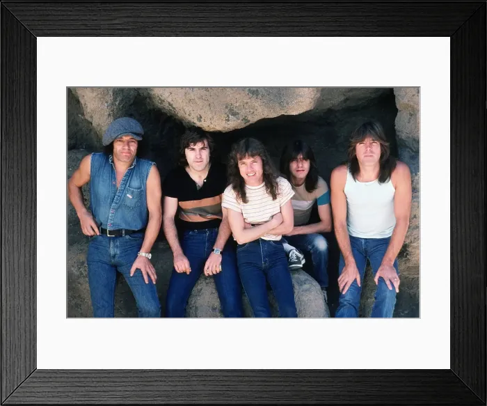 Framed Print : AC / DC Photo Shoot