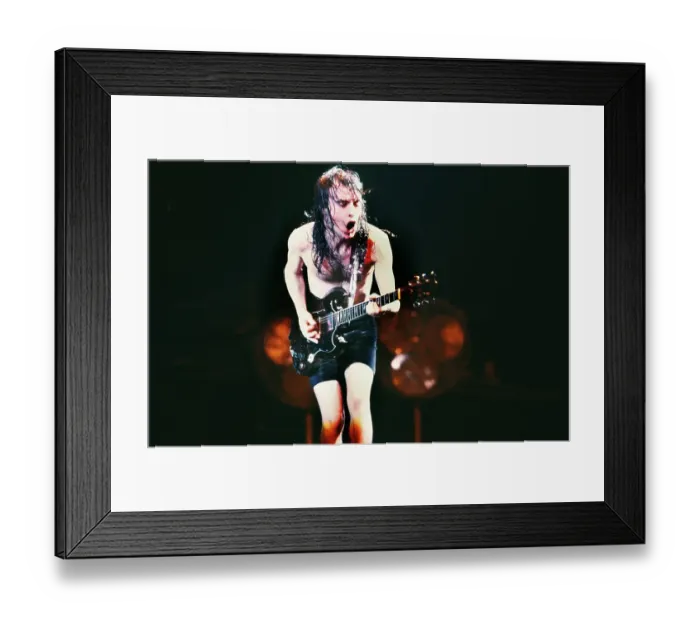 Framed Print : Angus Young Of AC / DC Framed Print : Angus Young Of AC / DC