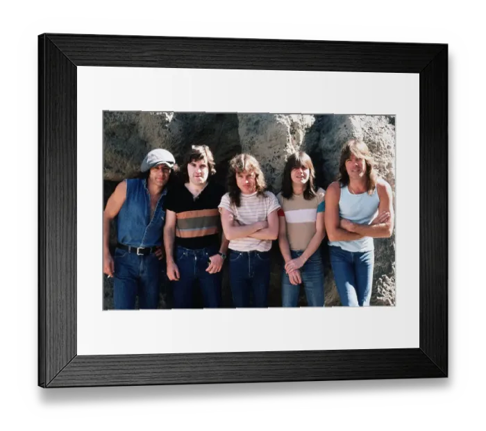 Framed Print : AC / DC Photo Shoot