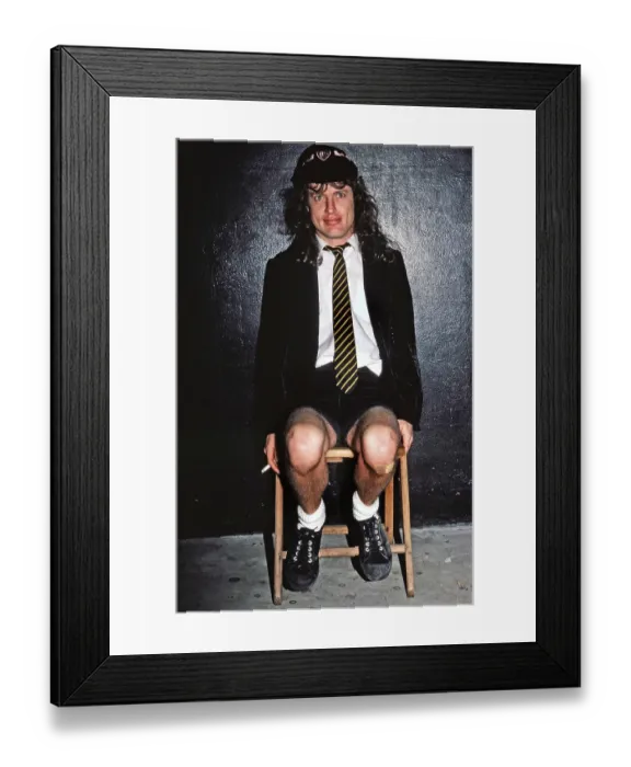 Framed Print : Angus Young Of AC / DC Framed Print : Angus Young Of AC / DC