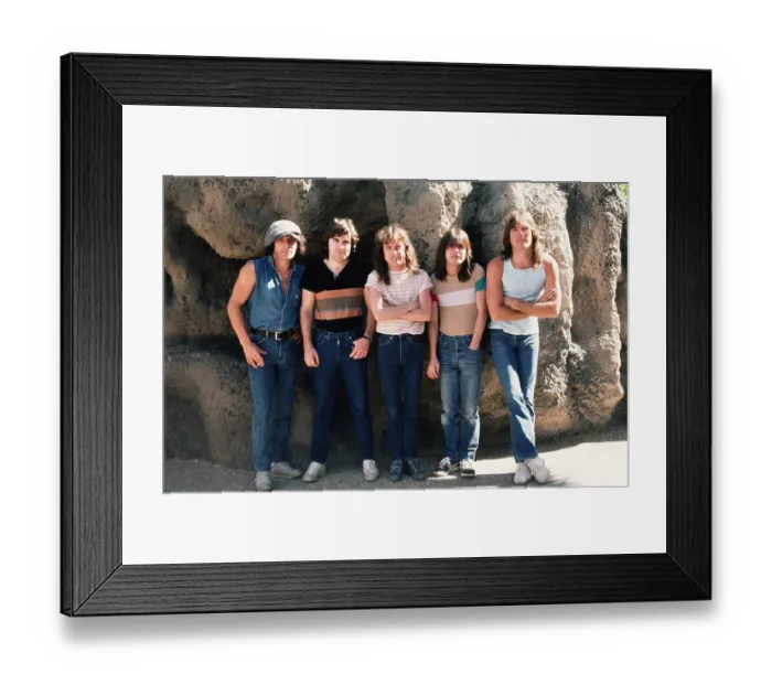 Framed Print : AC / DC Photo Shoot