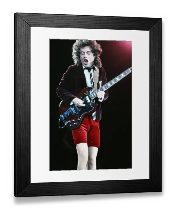 Framed Print : Angus Young Of AC / DC