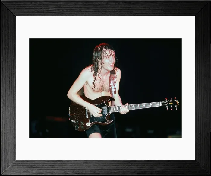 Framed Print : Angus Young Of AC / DC Framed Print : Angus Young Of AC / DC