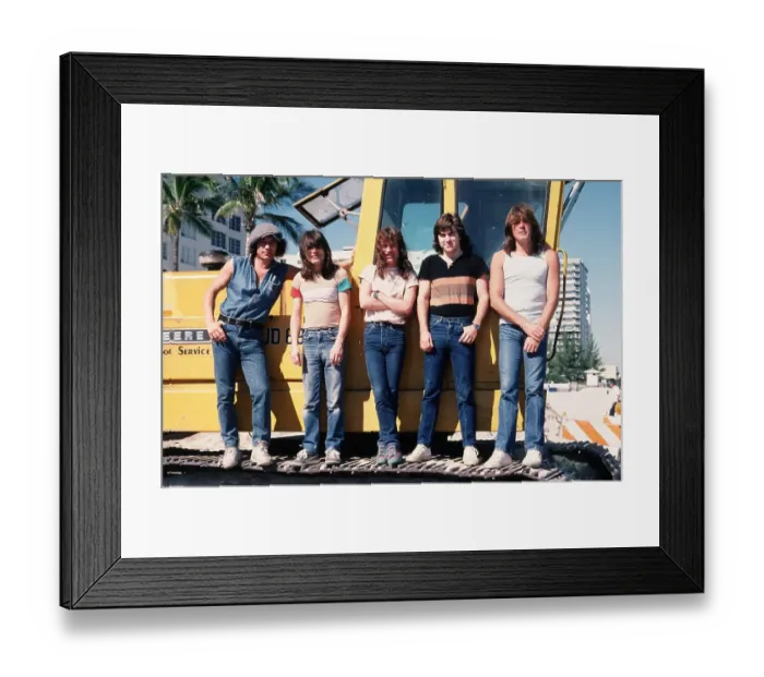 Framed Print : AC / DC Photo Shoot