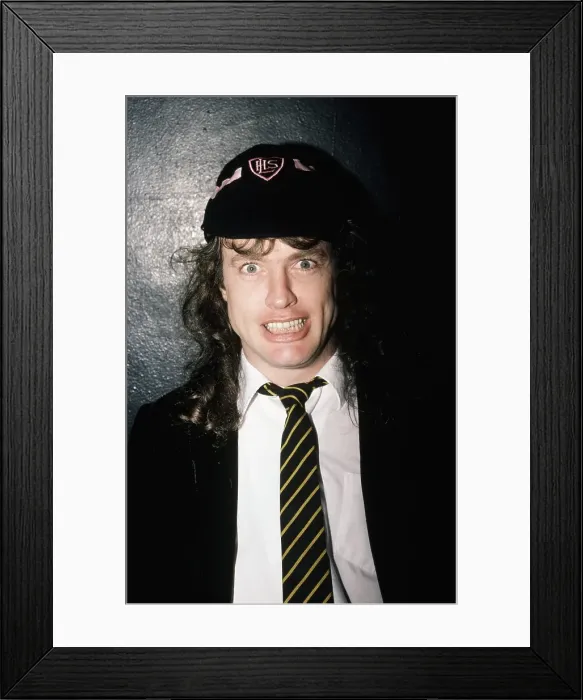 Framed Print : Angus Young Of AC / DC Framed Print : Angus Young Of AC / DC