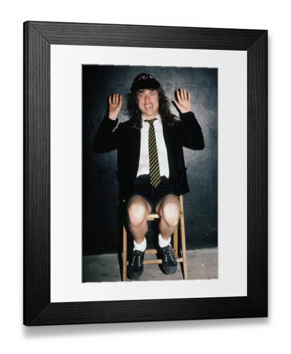 Framed Print : Angus Young Of AC / DC Framed Print : Angus Young Of AC / DC