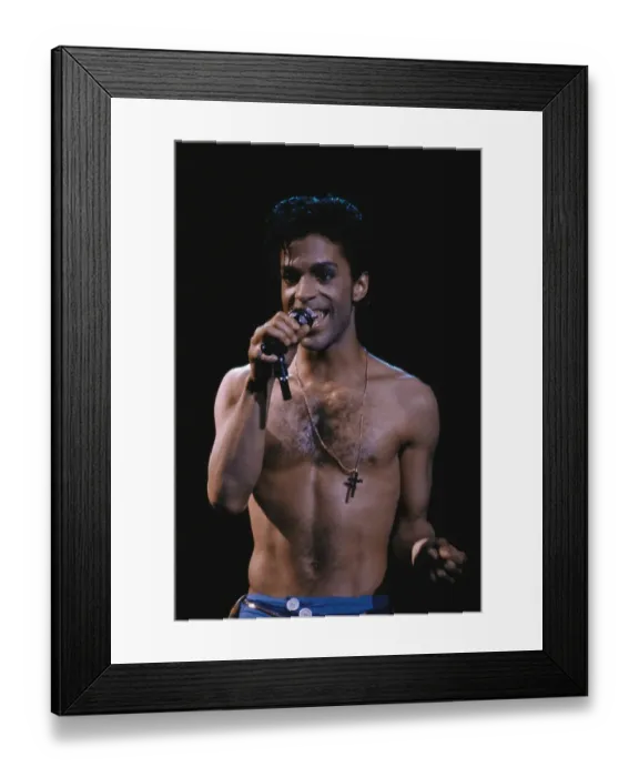 Framed Print : 1986, New York City, Prince Framed Print : 1986, New York City, Prince