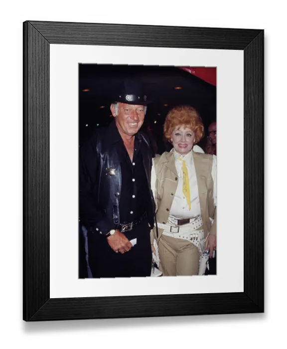 Framed Print : Gary Morton And Lucille Ball Attend SHARE Benefit