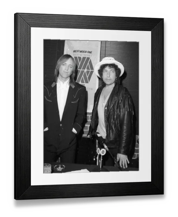 Framed Print : Bob Dylan & Tom Petty Portrait Framed Print : Bob Dylan & Tom Petty Portrait