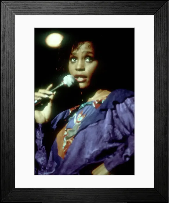 Framed Print : Whitney Houston Performing Framed Print : Whitney Houston Performing