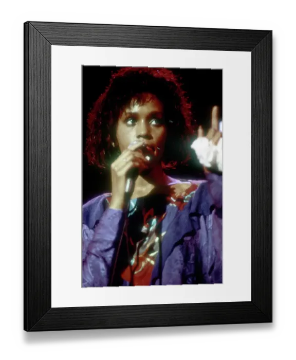 Framed Print : Whitney Houston Performing Framed Print : Whitney Houston Performing