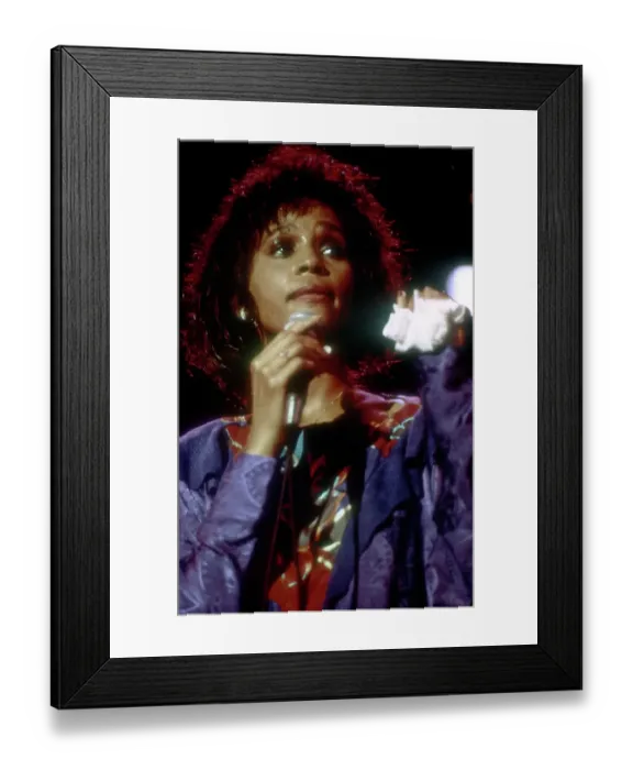 Framed Print : Whitney Houston Performing Framed Print : Whitney Houston Performing
