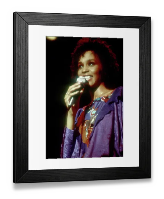 Framed Print : Whitney Houston Performing Framed Print : Whitney Houston Performing