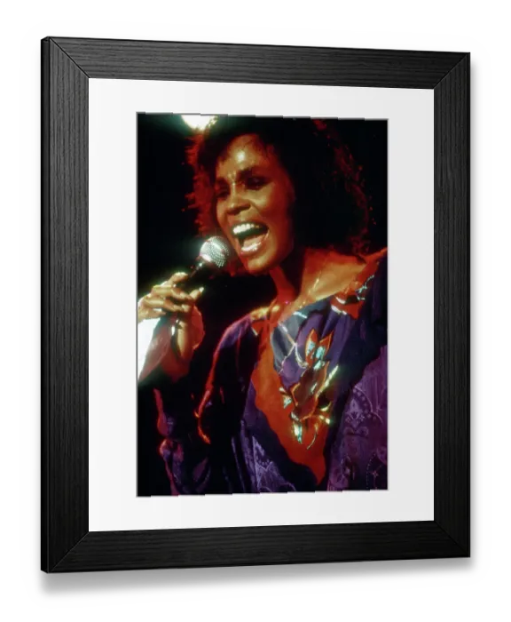 Framed Print : Whitney Houston Performing Framed Print : Whitney Houston Performing