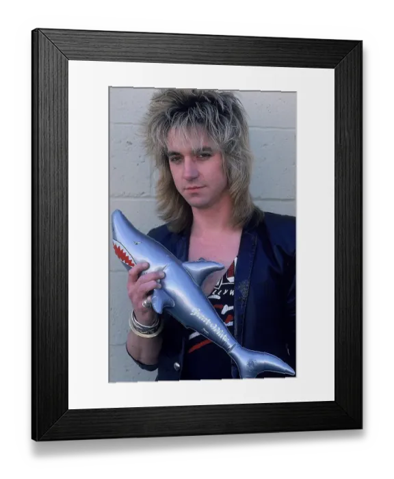 Framed Print : Michael Lardie of Great White Framed Print : Michael Lardie of Great White